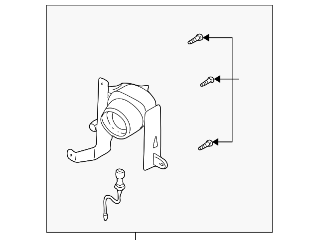 MR439711 Деталь FOG LAMP ASSY, LEFT