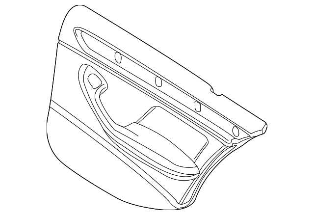 51428224422 Деталь DOOR TRIM PANEL, RIGHT