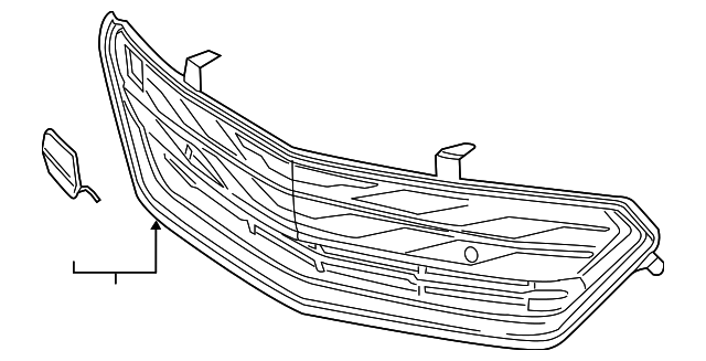 23289646 Деталь LOWER GRILLE