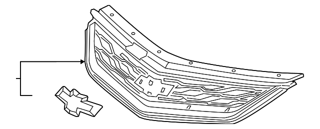 23289638 Деталь UPPER GRILLE