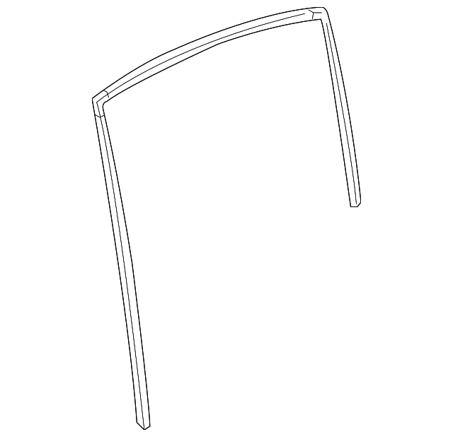 8368586Z00 Деталь GLASS RUN, LEFT