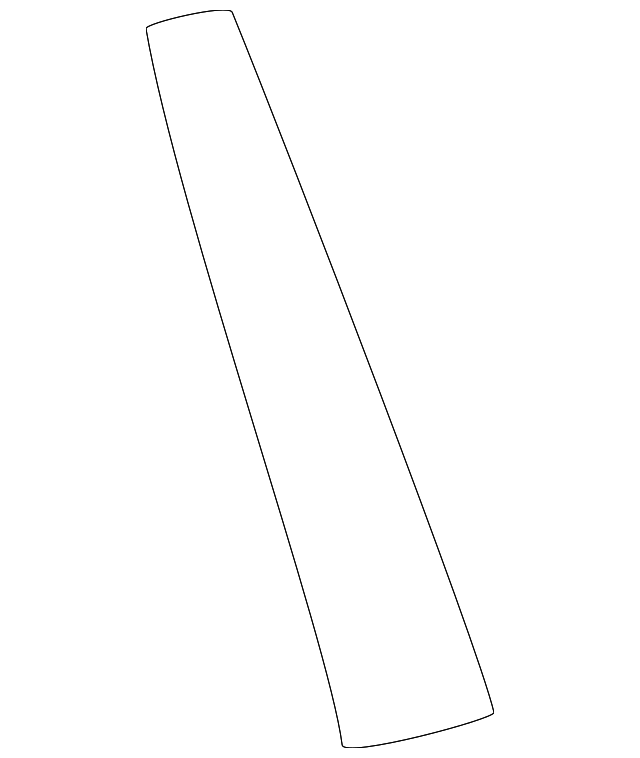 86380-26001 Деталь BLACK OUT TAPE, LEFT
