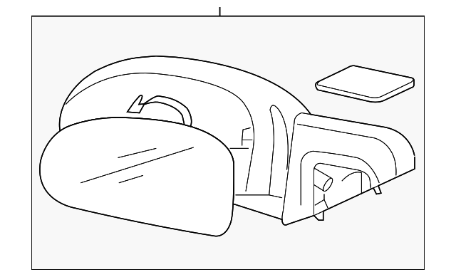 87620-0A000 Деталь MIRROR ASSY, RIGHT