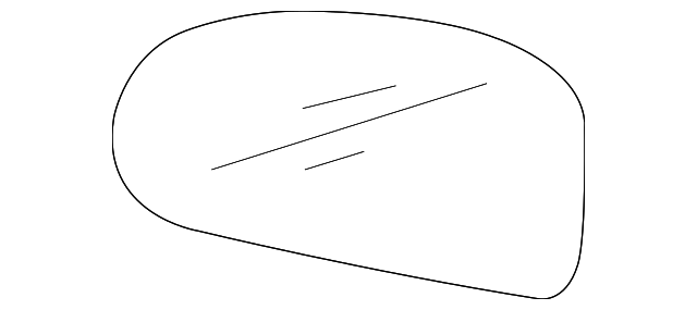 87621-0A000 Деталь MIRROR GLASS, RIGHT