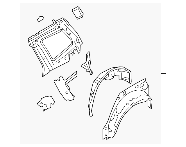 51510SC1119P Деталь INNER PANEL ASSY, LEFT