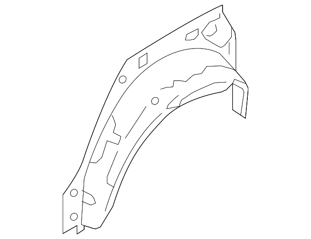 51560SC0009P Деталь OUTER WHEELHOUSE, RIGHT