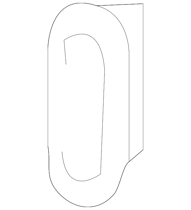 90875-JX50B Деталь LOWER HINGE SEAL, LEFT