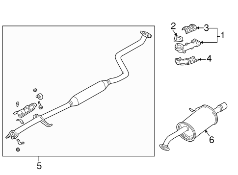 Protege EXHAUST COMPONENTS