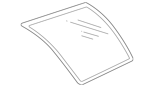15766470 Деталь QTR GLASS, RIGHT