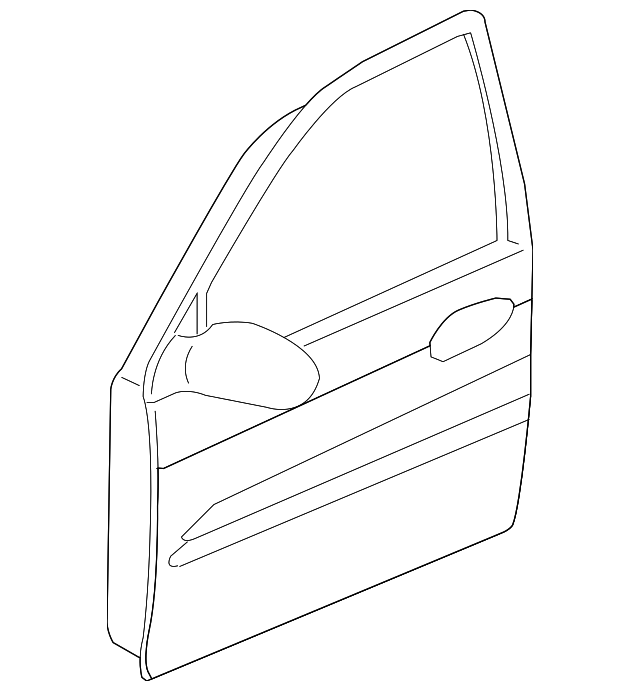 76004-3E111 DOOR SHELL, RIGHT