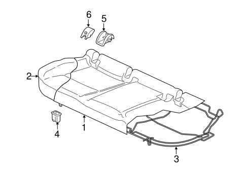 GTI REAR SEAT COMPONENTS 3