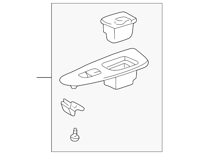 74271-60081 Деталь ARMREST BASE, RIGHT