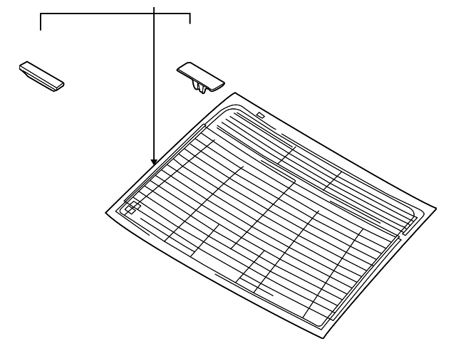 87110-1M010 Деталь BACK GLASS