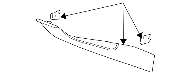 3D1-863-304-B-92Y Деталь SIDE TRIM PANEL, RIGHT