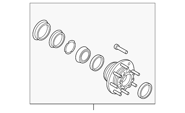 BC3Z-1109-B HUB ASSY, RIGHT