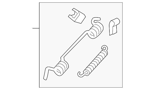 5C3Z-2069-AA PARK BRAKE SHOES RETAINER KIT