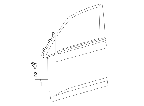 Land Cruiser EXTERIOR TRIM - PILLARS 3