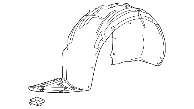 23330810 Деталь FENDER LINER, RIGHT