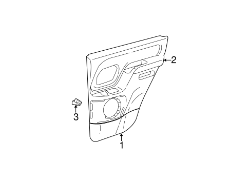 Tahoe INTERIOR TRIM - REAR DOOR