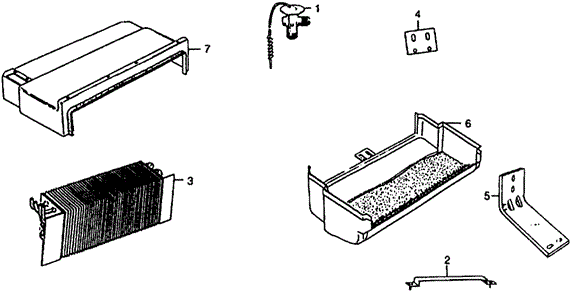 1978 Honda CIVIC 1200 COUPE BRACKET, RESISTOR BOARD - (0009131121) 1978 Honda CIVIC 1200 COUPE BRACKET, RESISTOR BOARD - (0009131121)