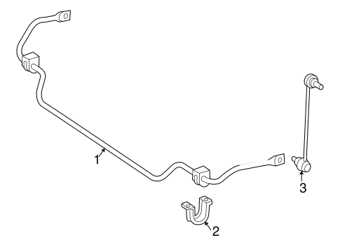SLK280 STABILIZER BAR & COMPONENTS