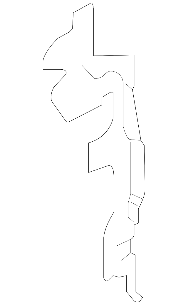 5K0-121-284-F Деталь SIDE AIR BAFFLE, RIGHT