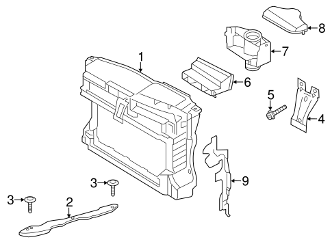 Golf RADIATOR SUPPORT