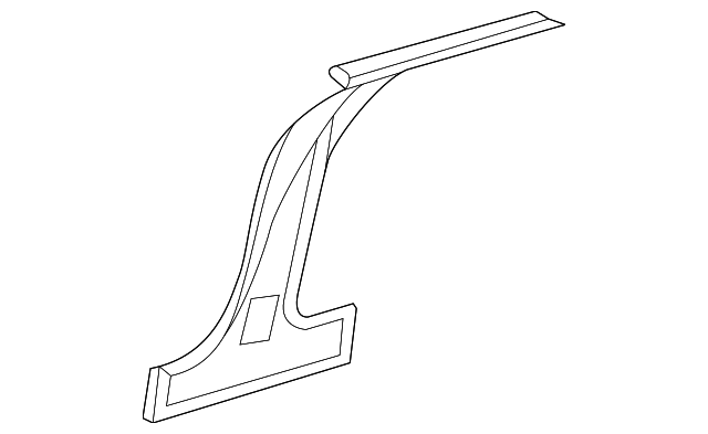 5016895AB Деталь CENTER PILLAR, LEFT