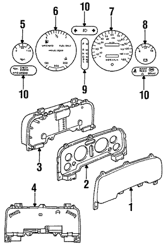 Ram 3500 CLUSTER & SWITCHES