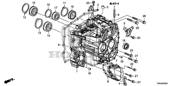 TRANSMISSION - AUTOMATIC/AT TRANSMISSION CASE for 2012 Honda CIVIC SEDAN #1