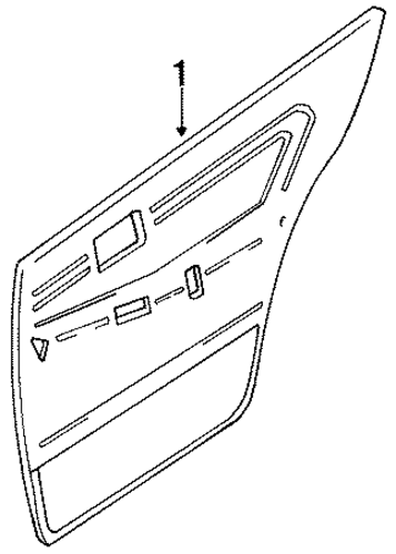 Cressida INTERIOR TRIM - REAR DOOR