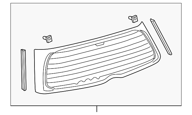 68105-52420 Деталь LIFT GATE GLASS