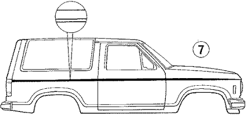 Bronco II STRIPE TAPE 6