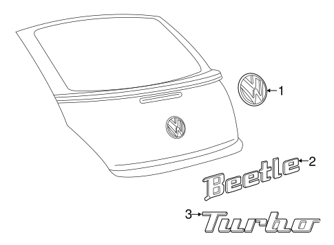 Beetle EXTERIOR TRIM - LIFT GATE