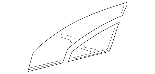 55112141AA Деталь DOOR GLASS, LEFT