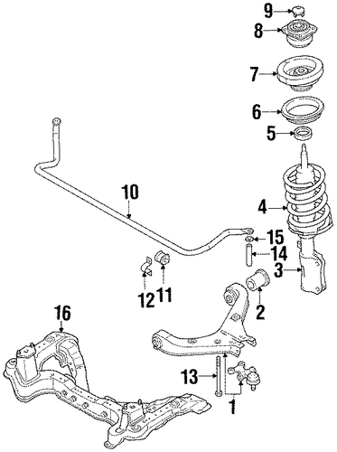 MPV SUSPENSION COMPONENTS