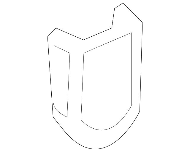 73233-0C010-B0 BELT & RETRACTOR COVER, LEFT