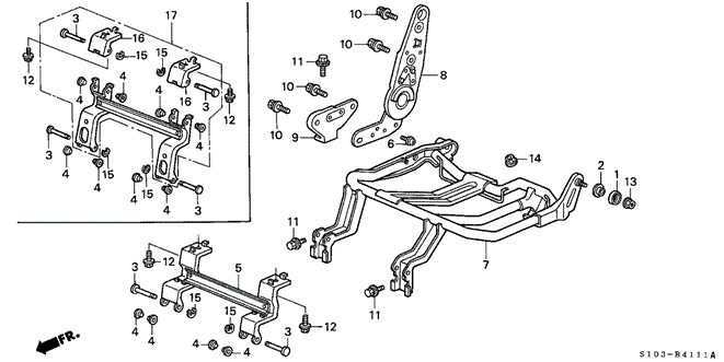 INTERIOR / BUMPER/REAR SEAT COMPONENTS (R.) (1) for 1999 Honda CR-V #1