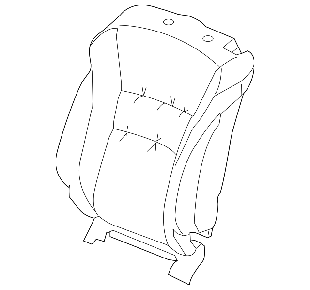 81521-T3L-A41ZA Деталь COVER, L. FR. SEAT-BACK TRIM *YR455L* (L