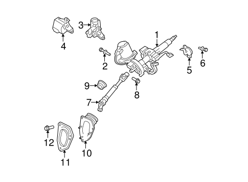 Highlander STEERING COLUMN ASSEMBLY