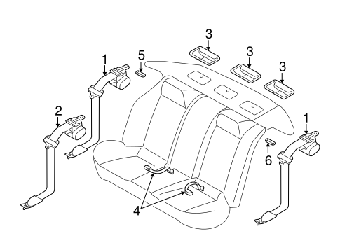 Maxima REAR SEAT BELTS