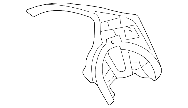 71602-25550 Деталь INNER QTR PANEL, RIGHT