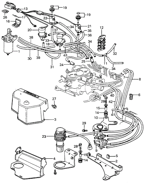 ENGINE/CONTROL VALVE (2) for 1980 Honda CIVIC HATCHBACK #1