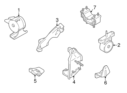 Aerio ENGINE & TRANS MOUNTING