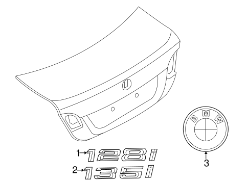 135is EXTERIOR TRIM - TRUNK