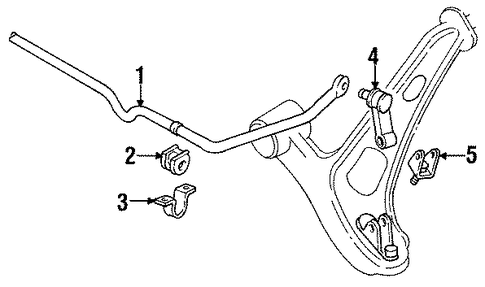 RX-7 STABILIZER BAR & COMPONENTS 2