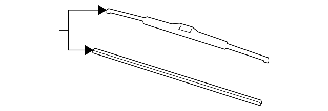 3834078J00 Деталь WIPER BLADE, RIGHT