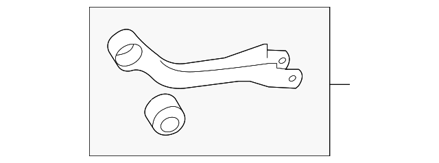 SU003-00360 Деталь TRAILING ARM, LEFT
