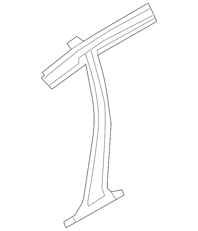 71401-1D000 Деталь PILLAR REINF, LEFT