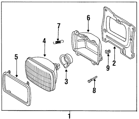 Pickup HEADLAMP COMPONENTS